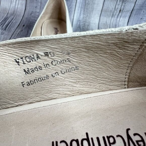 Jeffrey Campbell Viona Lizard Embossed Loafers Pointed Toe Sculpted Boho Heel 10 - Picture 12 of 12